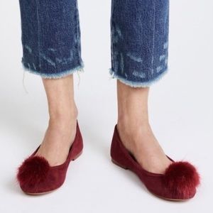NEW Sam Edelman Farina Pom Pom baller flats sz 10